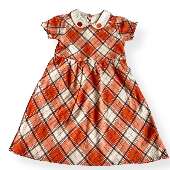 Gymboree Other - Gymboree Girls Plaid Twill Fall Lil' Pumpkin Dress 8